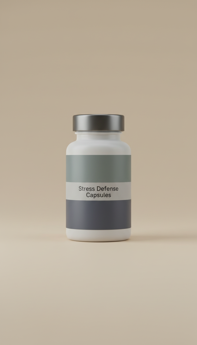 Stress defense capsules with ashwagandha